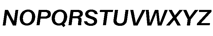 ABCWalterNeue MediumItalic Font UPPERCASE