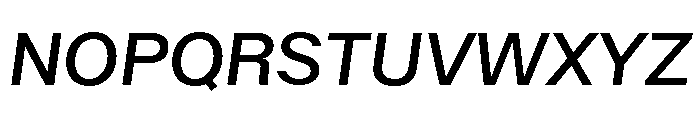 ABCWalterNeue RegularItalic Font UPPERCASE