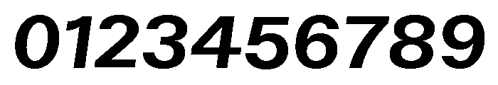 ABCWalterNeue SemiboldItalic Font OTHER CHARS