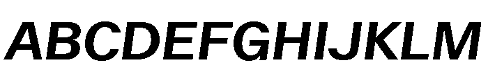 ABCWalterNeue SemiboldItalic Font UPPERCASE