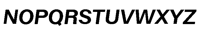 ABCWalterNeue SemiboldItalic Font UPPERCASE