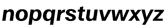 ABCWalterNeue SemiboldItalic Font LOWERCASE