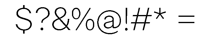 ABCWalterNeue Thin Font OTHER CHARS