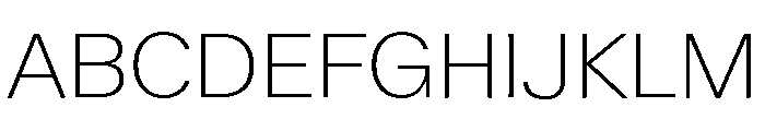ABCWalterNeue Thin Font UPPERCASE