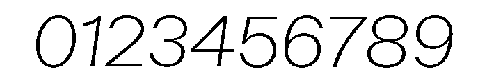 ABCWalterNeue ThinItalic Font OTHER CHARS