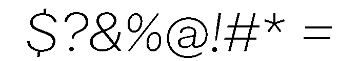 ABCWalterNeue ThinItalic Font OTHER CHARS