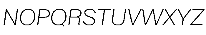 ABCWalterNeue ThinItalic Font UPPERCASE