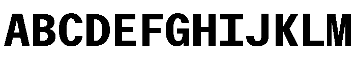 ABCWalterNeueMono Bold Font UPPERCASE