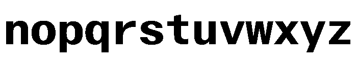 ABCWalterNeueMono Bold Font LOWERCASE