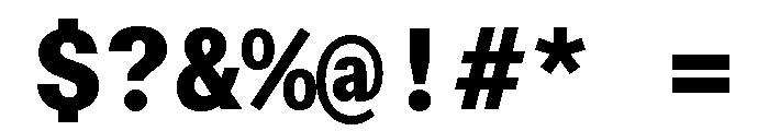 ABCWalterNeueMono Extrabold Font OTHER CHARS