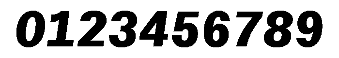 ABCWalterNeueMono ExtraboldItalic Font OTHER CHARS