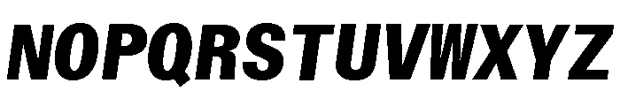 ABCWalterNeueMono ExtraboldItalic Font UPPERCASE