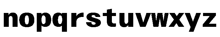ABCWalterNeueMono Extrabold Font LOWERCASE