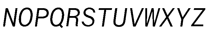 ABCWalterNeueMono LightItalic Font UPPERCASE