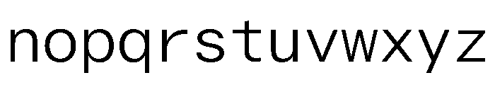 ABCWalterNeueMono Light Font LOWERCASE