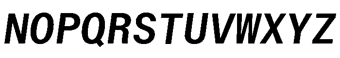 ABCWalterNeueMono MediumItalic Font UPPERCASE