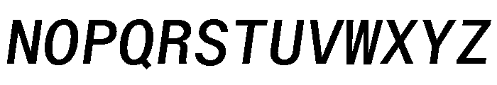 ABCWalterNeueMono RegularItalic Font UPPERCASE