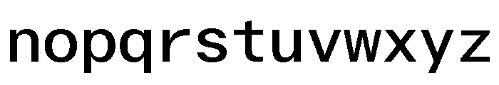ABCWalterNeueMono Regular Font LOWERCASE