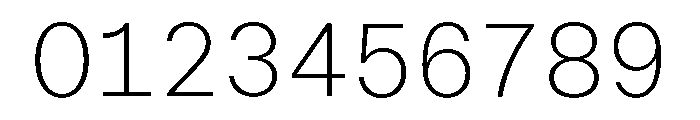 ABCWalterNeueMono Thin Font OTHER CHARS