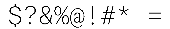 ABCWalterNeueMono Thin Font OTHER CHARS
