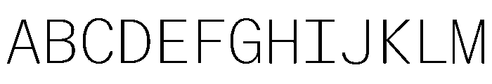 ABCWalterNeueMono Thin Font UPPERCASE
