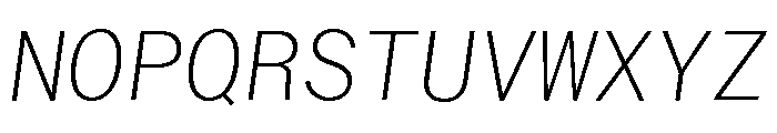 ABCWalterNeueMono ThinItalic Font UPPERCASE