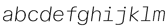 ABCWalterNeueMono ThinItalic FONT
