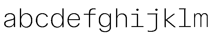 ABCWalterNeueMono Thin FONT