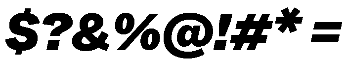 ABCWhyte BlackItalic Font OTHER CHARS