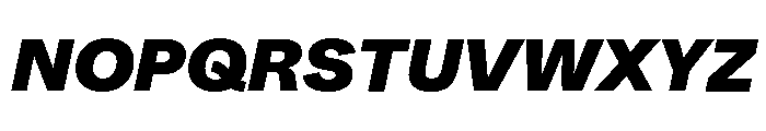 ABCWhyte BlackItalic Font UPPERCASE