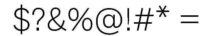ABCWhyte Extralight Font OTHER CHARS