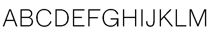 ABCWhyte Extralight Font UPPERCASE