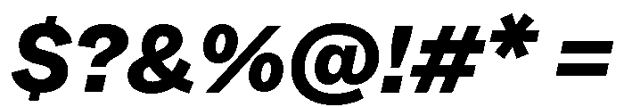 ABCWhyte HeavyItalic Font OTHER CHARS