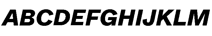ABCWhyte HeavyItalic Font UPPERCASE
