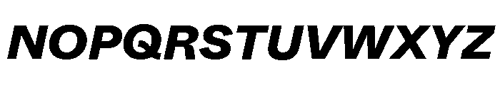 ABCWhyte HeavyItalic Font UPPERCASE