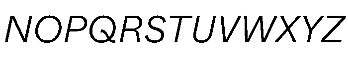 ABCWhyte LightItalic Font UPPERCASE