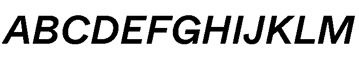 ABCWhyte MediumItalic Font UPPERCASE
