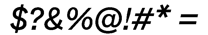 ABCWhyte RegularItalic Font OTHER CHARS