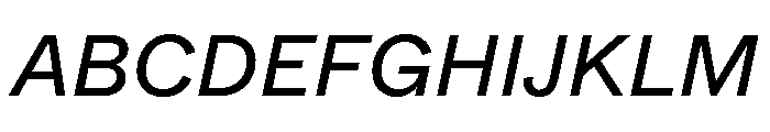 ABCWhyte RegularItalic Font UPPERCASE
