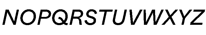 ABCWhyte RegularItalic Font UPPERCASE