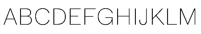 ABCWhyte Thin Font UPPERCASE