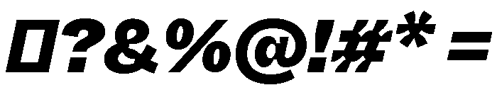 ABCWhyteInktrap BlackItalic Font OTHER CHARS