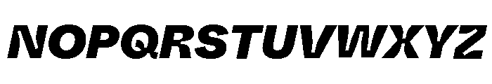 ABCWhyteInktrap BlackItalic Font UPPERCASE