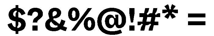 ABCWhyteInktrap Bold Font OTHER CHARS