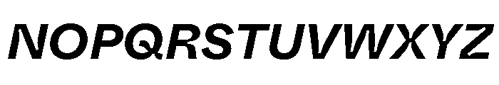 ABCWhyteInktrap BoldItalic Font UPPERCASE