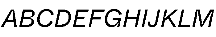 ABCWhyteInktrap BookItalic Font UPPERCASE
