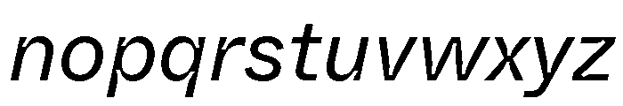 ABCWhyteInktrap BookItalic Font LOWERCASE