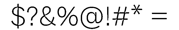 ABCWhyteInktrap Extralight Font OTHER CHARS