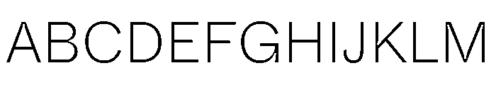 ABCWhyteInktrap Extralight Font UPPERCASE