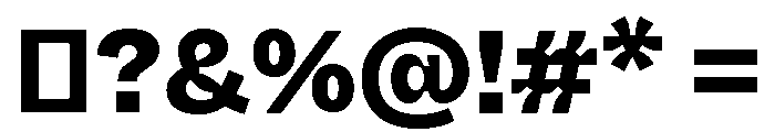 ABCWhyteInktrap Heavy Font OTHER CHARS